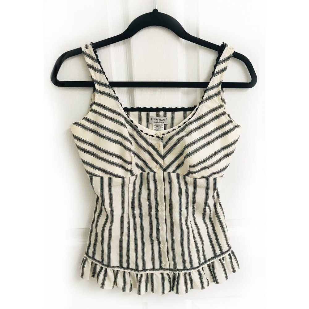 Guess Jeans Stretch Cotton Top